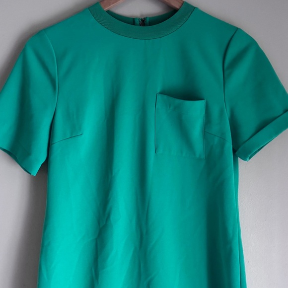 Alice + Olivia Short Sleeve Catalina Dress In Garden Green Size XS - Picture 3 of 10